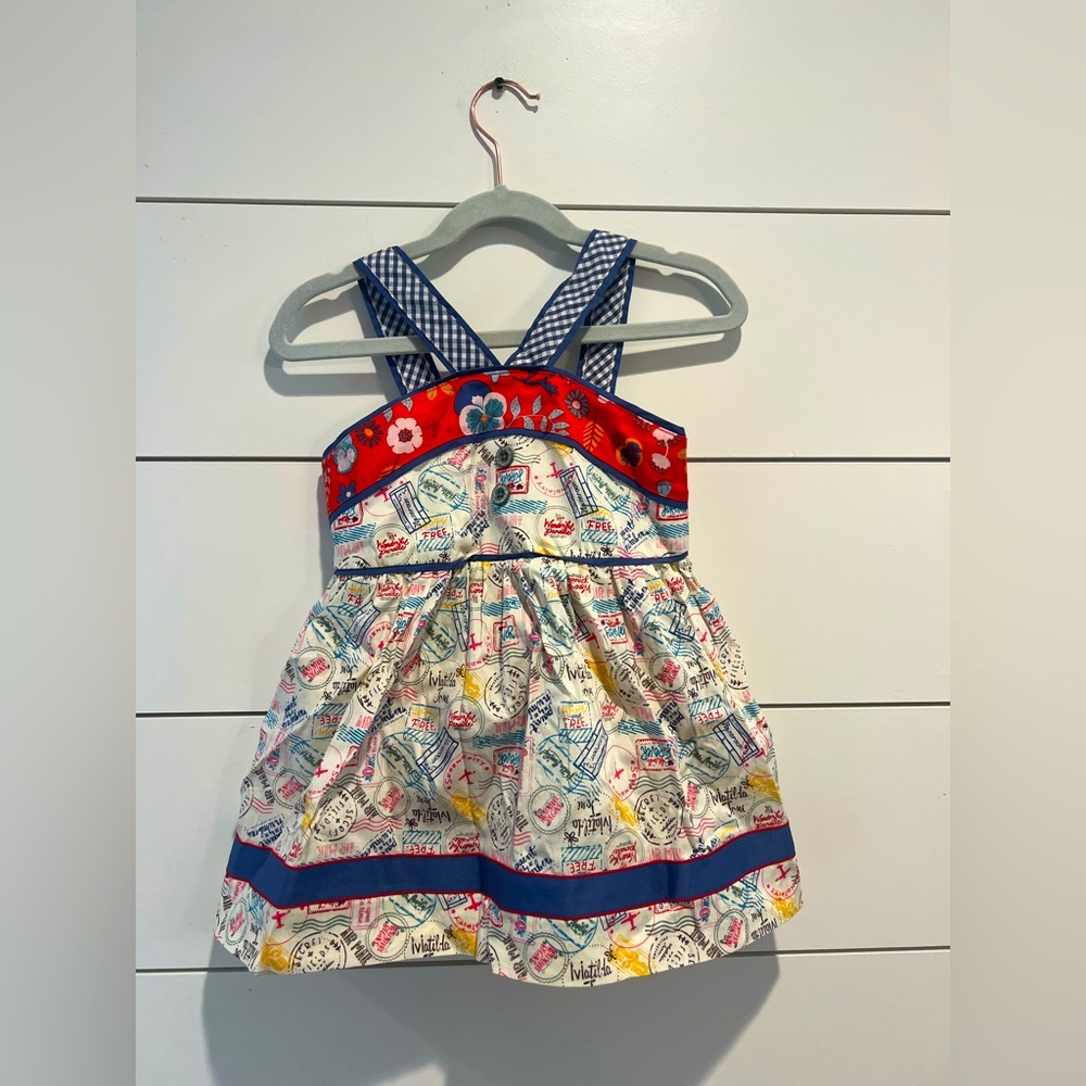 Matilda Jane Wish You Were Around the World Tunic Top Girls size 6